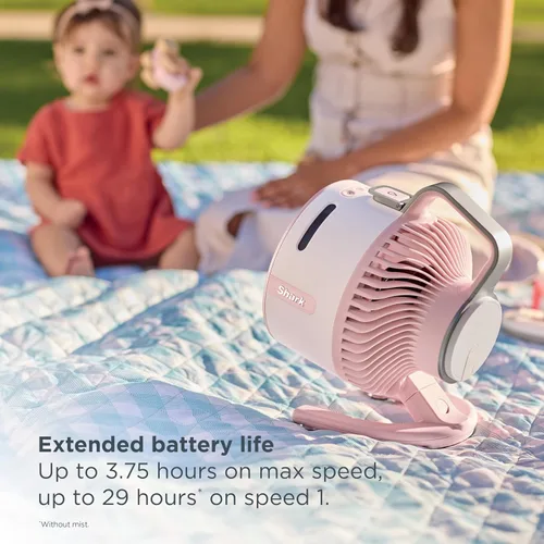 Vista 5 de Shark FlexBreeze HydroGo Pro FA056 - Ventilador de nebulización portátil Grafito