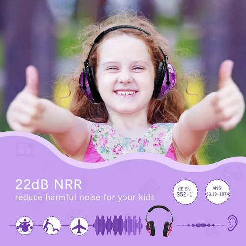 Vista 2 de ZOHAN Orejeras para niños, paquete de 3