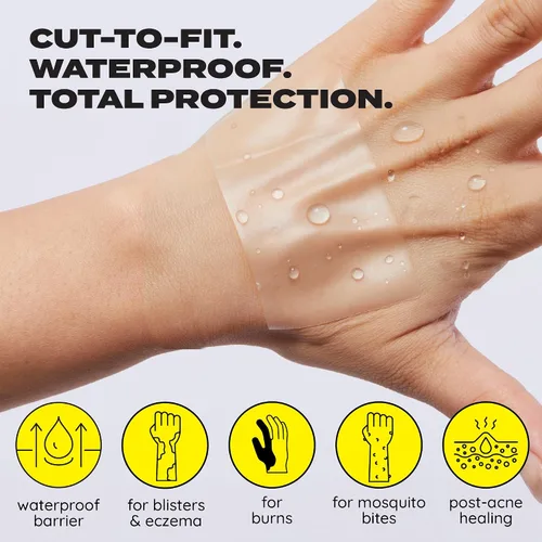 Vista 7 de SUPERBAND Premium - Vendajes hidrocoloide Premium a prueba de agua para el cuidado de heridas de MakeItSkin Finas, de curación rápida, reducen