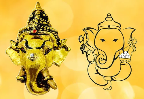 Vista 11 de BUDDHO Máscara tailandesa de Khon, esculturas tailandesas, ramayana, resina, drama, coleccionable, artesanía tailandesa, decoración (Ganesha)