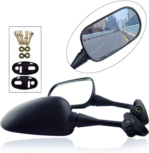 Vista 8 de AHL Espejos retrovisores 88110-MBW-023 88120-MBW-023 compatibles con Honda CBR600 CBR600RR CBR1000 CBR1000RR/CBR600RR F5 2003-2006/CBR600 CBR600F4i