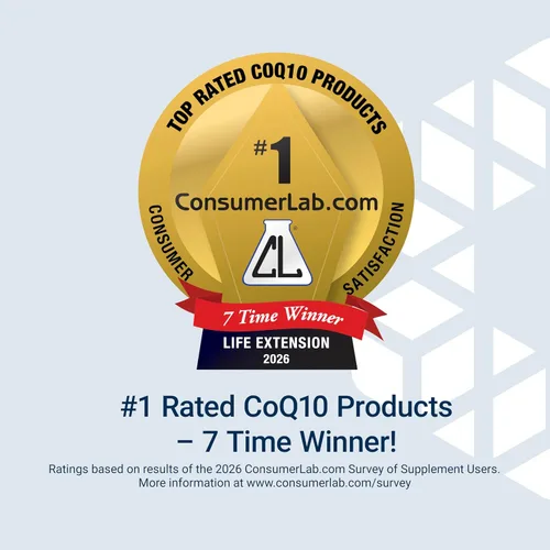 Vista 8 de Life Extension CoQ10 superabsorbente (ubiquinona) 50 mg con suplemento de apoyo para la salud del corazón d-limoneno, promueve la función cerebral