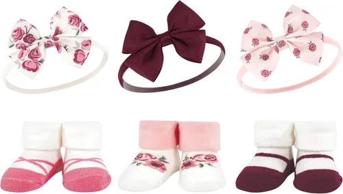 Vista 84 de Hudson Baby Conjunto de regalo de diadema y calcetines para niña