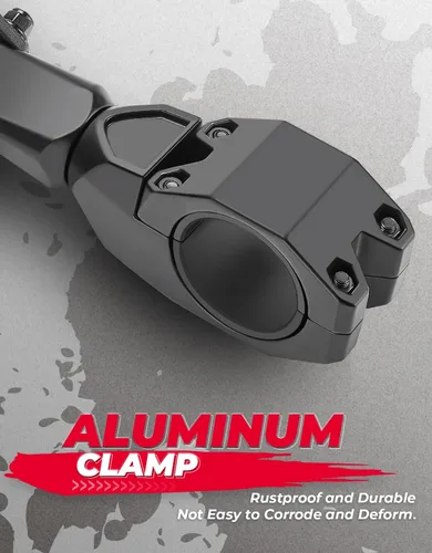 Vista 3 de KEMIMOTO UTV Espejos Retrovisores Laterales se Ajustan a Barra Antivuelco de 1.75-2", Compatible con Polaris RZR 800 900 1000 XP Turbo Pioneer Rhino