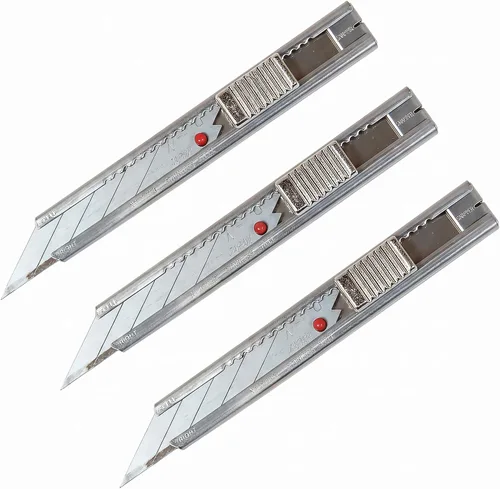 Vista 4 de NT Cutter PRO, acero inoxidable, bloqueo automático, cuchillo gráfico (AD-2P)