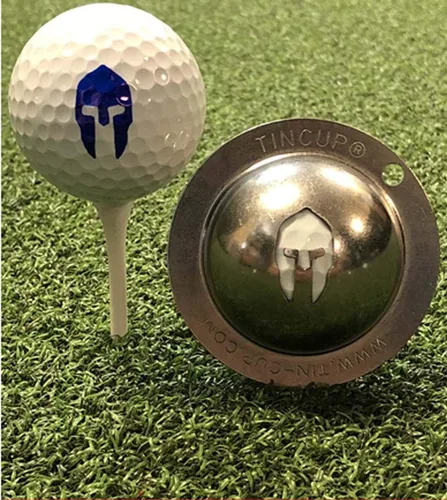 Vista 3 de Tin Cup Plantilla de marcador de pelota de golf, herramienta de personalización premium para golfistas, marcador de pelota de diseño personalizado
