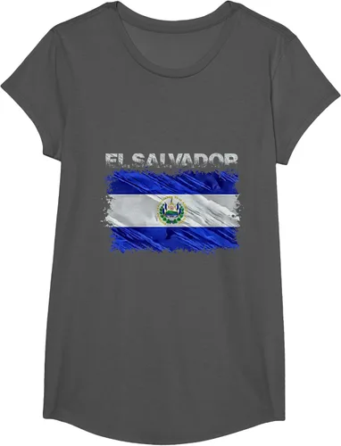 Vista 37 de Camiseta El Salvador, Negro
