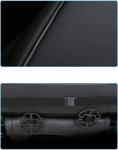 Vista 9 de Funda de asiento delantero de automóvil de piel sintética de lujo, para la mayoría de sedanes y SUV, asiento individual sin respaldo, 1 unidad