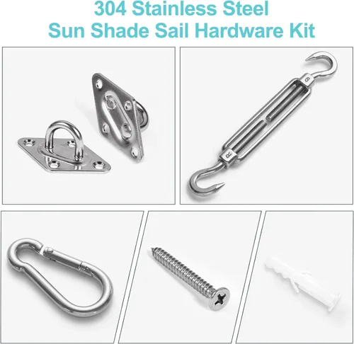 Vista 8 de HOMPER Kit de herrajes para toldo de 6 pulgadas, acero inoxidable 304