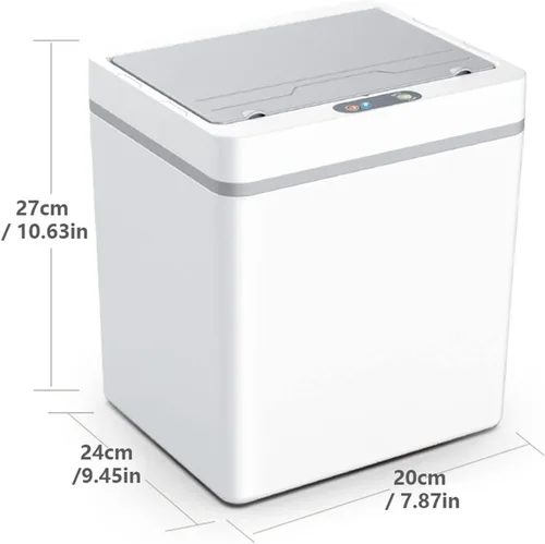 Vista 2 de TOMYEUS Cubo de basura automático con sensor de movimiento, cubo de basura eléctrico inteligente, cubo de basura para el hogar, cubo de basura