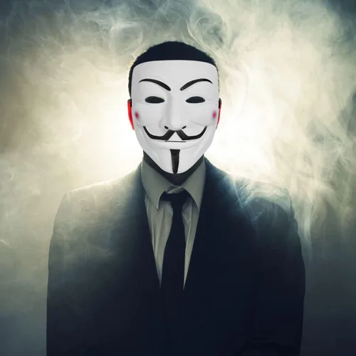 Vista 6 de Junyulim Anonymous Vendetta Hacker Mask Guy Fawkes Game Master Mask For Halloween Cosplay