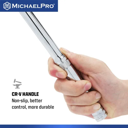 Vista 5 de MichaelPro Barra disyuntora de extensión de 1/2 pulgada x 24 pulgadas, acero Cr-V premium MP007006