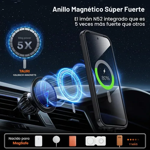 Vista 3 de TAURI Funda para Google Pixel 10 Pro XL, compatible con Magsafe, color Negro