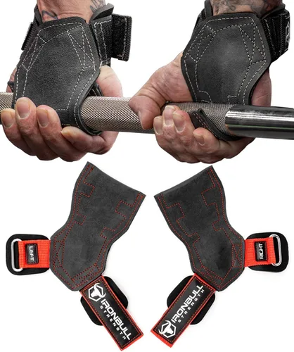 Vista 9 de EZ Gripz PRO V2 - Puños de levantamiento de pesas para levantamiento de pesas: correas de levantamiento de pesas para gimnasio con agarres