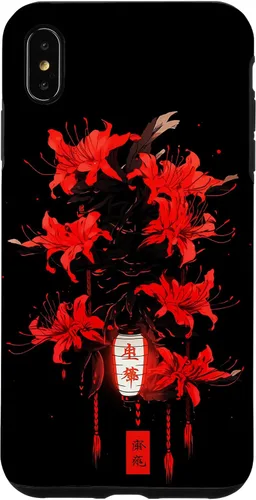 Vista 11 de iPhone 16 Red Spider Lily Funda de anime de manga estética japonesa japonesa