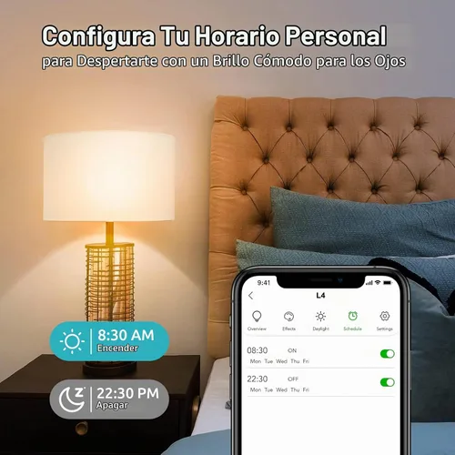 Vista 7 de VOCOlinc Bombilla inteligente funciona con Apple Homekit, Alexa, Google Home, bombillas inteligentes WiFi regulables, 850 lúmenes, bombilla LED
