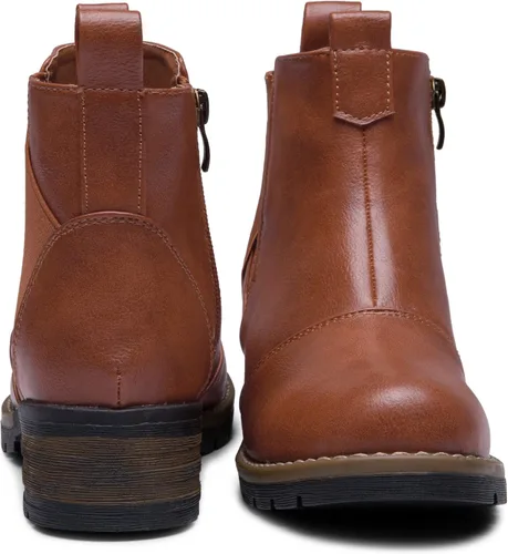 Vista 3 de Jeossy Botas de tobillo 9007 cómodas Chelsea de tacón bajo para mujer