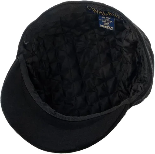 Vista 6 de Shelby - Gorra de 8 paneles de mezcla de lana, Negro