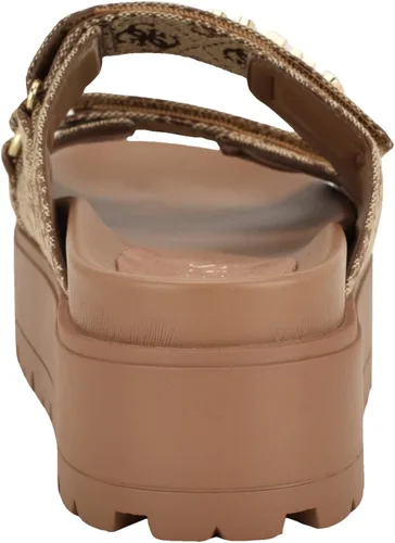 Vista 4 de Guess Sandalias Faxon para mujer Marrón medio