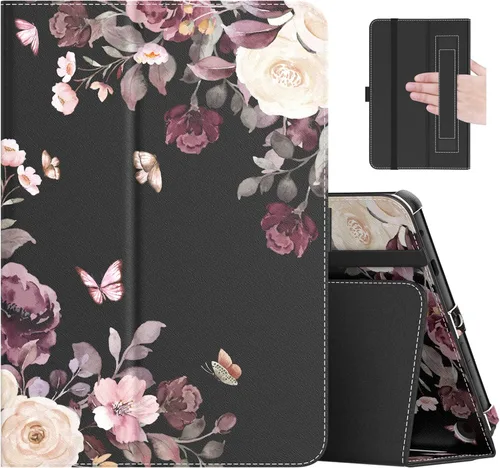 Vista 14 de MoKo - Funda compatible con la tablet Kindle Fire HD 8 y 8 Plus (10ª generación, versión de 2020), funda de soporte plegable y diseño delgado
