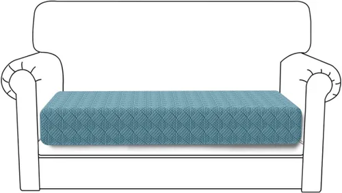 Vista 22 de Deep Dream - Funda elástica para cojines de sofá, funda protectora para muebles, funda para asiento de sofá (sofá extragrande, beige)