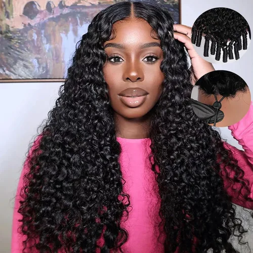Vista 23 de Pelucas de cabello humano con encaje frontal de 13 x 4 pulgadas con cabello de bebé para mujeres negras, densidad del 220 %, pelucas de encaje 220%