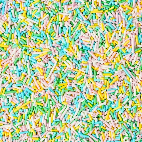Vista 32 de Gránulos comestibles de Nonpareils azules y blancos de 2mm, mini perlas para decorar pasteles, caramelos de azúcar, galletas, magdalenas