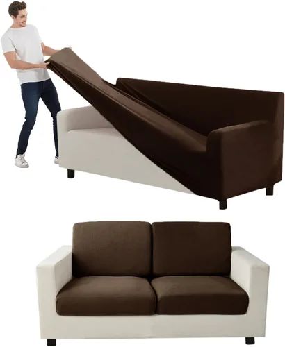 Vista 47 de Funda para Sofá de Terciopelo, Fundas Elásticas para Sofá para Funda Principal Separada/Respaldos y Cojines de Asiento, Funda para Sofá, para Fundas