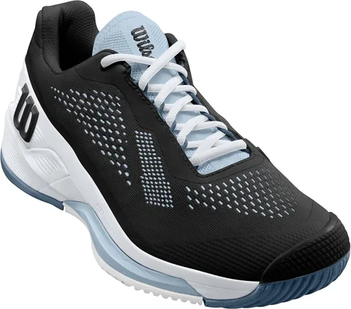 Vista 4 de WILSON Tenis Rush Pro 4.0 para mujer, NegroBlancoAzul China