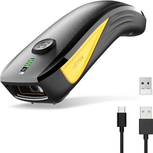 Vista 12 de NETUM CS7501 Escáner de código QR - Escáner de código de barras Bluetooth actualizado, mini lector de código de barras portátil 1D y 2D para gestión