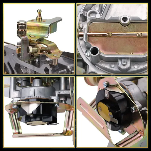 Vista 6 de Carburador de 2 barriles 2100 2150 Carb para Ford Mustang Comet F100 F250 F350 289 302 351 Cu, para Jeep Wagoneer 360 Cu, estrangulador automático