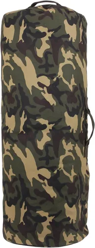 Vista 9 de Rothco Bolsa de lona con cremallera lateral – Almacenamiento de equipo de camping al aire libre resistente Negro