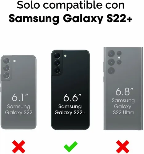Vista 6 de OtterBox Funda para Galaxy S22+ Commuter Series, negra, delgada y resistente, apta para bolsillo, con protección de puerto