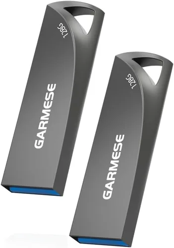 Vista 16 de Unidad flash USB 3.0 de 64 GB, unidad de pulgar de metal con orificio para llavero Memoria portátil impermeable y delgada, Plug & Play Pulgar