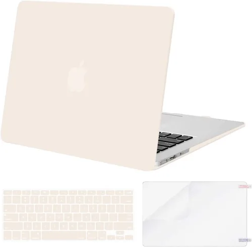 Vista 11 de MOSISO Funda compatible con MacBook Air de 13 pulgadas (modelos: A1369 y A1466, versión anterior 2010-2017), carcasa rígida de plástico, cubierta