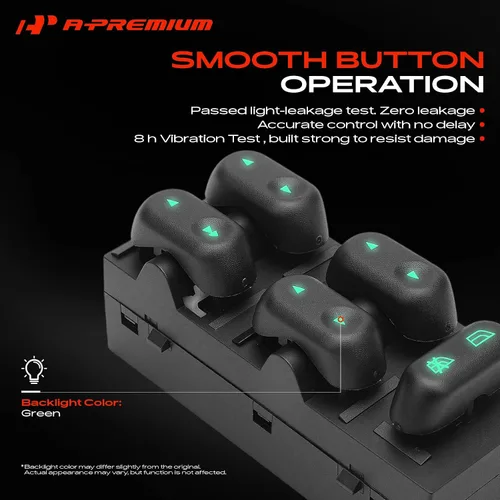 Vista 5 de A-Premium Front Left Driver Side Power Window Switch Compatible con Ford F-150 2004-2008, Expedition 2003-2006, Crown Victoria 2003-2008, Lincoln