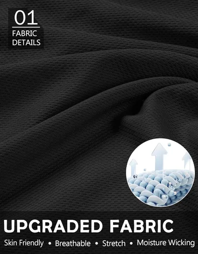 Vista 6 de Aolesy Pantalones cortos de correr 2 en 1 para hombre con bolsillos con cremallera, pantalones cortos de entrenamiento ligeros de 5 pulgadas