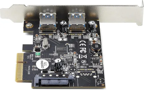Vista 4 de StarTech Tarjeta PCIe USB de 2 puertos con 10Gbps/puerto - USB 3.2 Gen 2 Tipo-A PCI Express 3.0 x4 Tarjeta de expansión del controlador de host