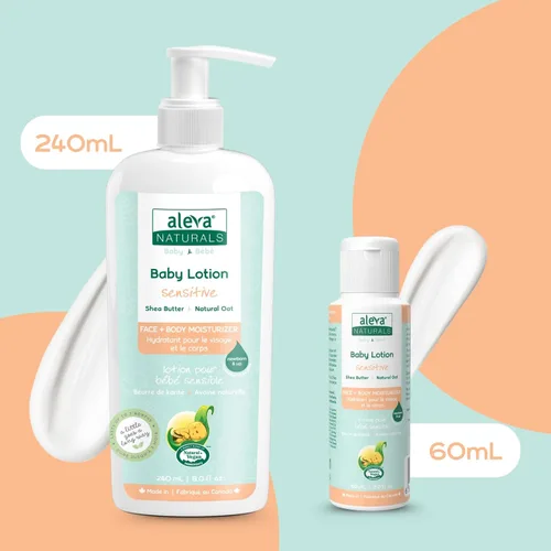 Vista 4 de Aleva Naturals Hidratante calmante diario Para piel seca sensible Loción facial y corporal Hecho con ingredientes naturales y orgánicos