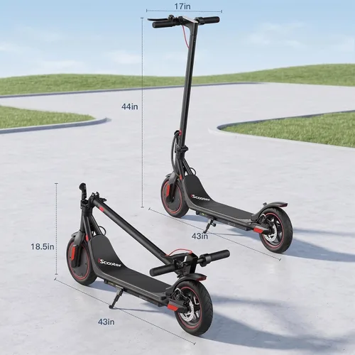 Vista 8 de iScooter Electric Scooter, 3 Speeds 18Miles Range, Cruise & Dual Brake