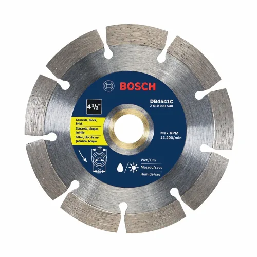 Vista 17 de Bosch DB441C Hoja de diamante de borde segmentado premium de 4 pulgadas para cortes ásperos universales
