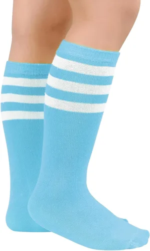 Vista 2 de Century Star Calcetines de fútbol para niñas y niños, calcetines de béisbol para jóvenes, calcetines de sóftbol para niños, calcetines deportivos