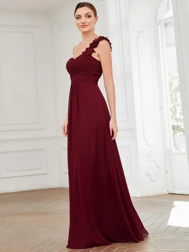 Vista 3 de Ever-Pretty 09768 - Vestido de dama de honor con cintura imperio, hombro descubierto, longitud al suelo