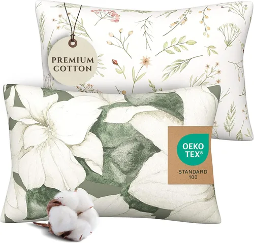 Vista 8 de Pobi Baby - Funda de almohada de algodón de 13 x 18 pulgadas, paquete de 2 fundas de almohada premium para niños pequeños, tejido de jersey