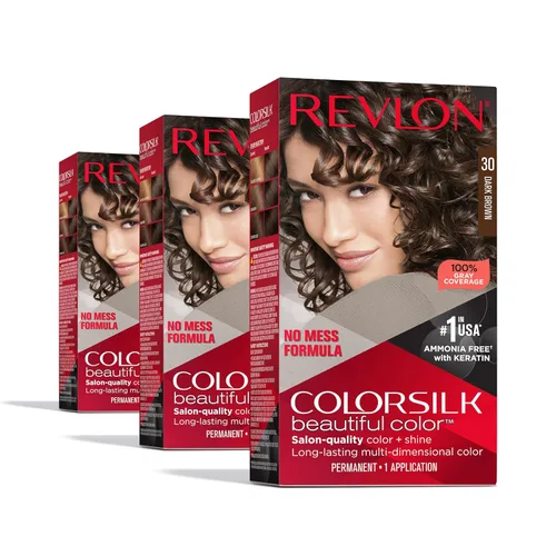 Vista 13 de Revlon ColorSilk Beautiful Color 41 marrón medio 1 ea (paquete de 5)