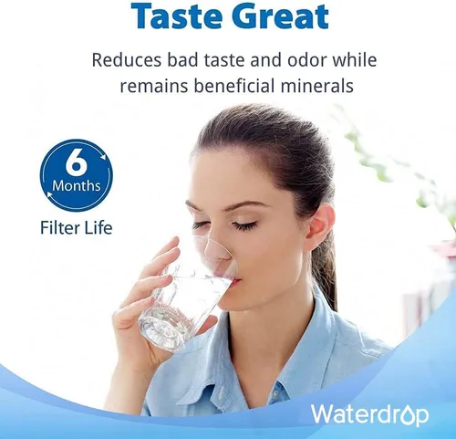 Vista 4 de Waterdrop Filtro de agua para grifo 4035, repuesto para filtro Aquasana®, AQ 4025, AQ-4035®, se adapta a sistemas de agua potable AQ4000, AQ4050
