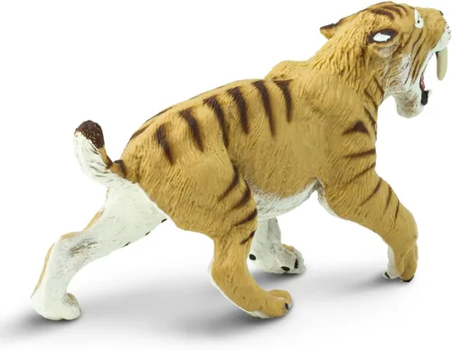 Vista 4 de Safari Ltd. Smilodon Figura de tigre dentado de sable de 4 pulgadas, juguete educativo para niños, niñas y niños a partir de 3 años