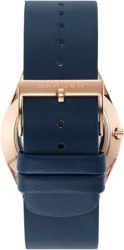 Vista 4 de Skagen Men's Grenen Three-Hand Date Watch with Steel Mesh or Leather Band