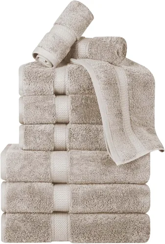 Vista 68 de BNM Toallas de Algodón Egipcio de Peso Pesado, Ideales para Baño, Ducha, Spa, Hotel, 800 GSM, Toallas Faciales/de Aseo, Toallas de Mano, Toallas
