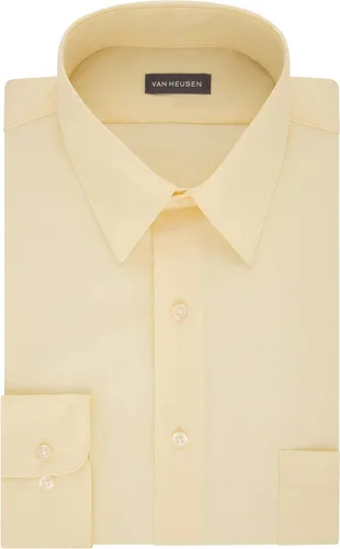 Vista 3 de Van Heusen - Camisa de vestir de tela de popelina para hombre, unicolor, corte ajustado